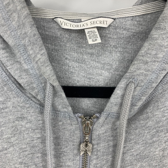 Victorias Secret Small hoodie gray sweatshirt - Picture 4 of 5